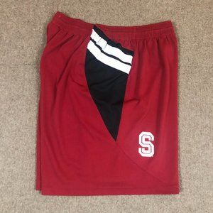 Nike Authentic Stanford Cardinal Basketball Shorts Maroon Adult Large NO POCKETS